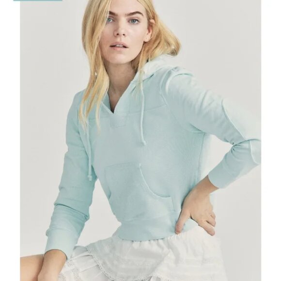 Loveshackfancy Hoodie Mint Extra Small - Picture 1 of 4